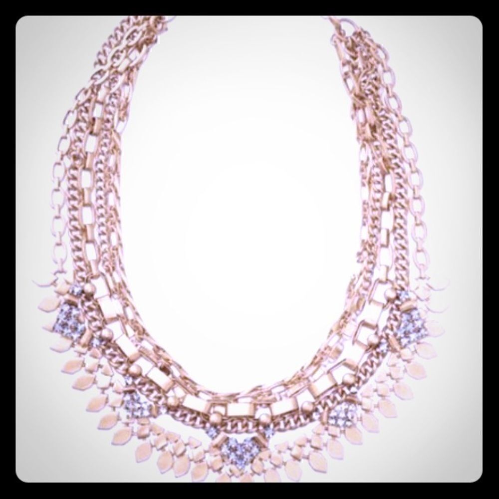 Stella & Dot gold Sutton necklace NIB
